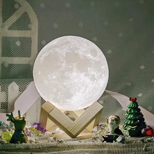 Lampara Luna 3D (12 cm)